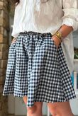Nonni Gingham City Short Navy
